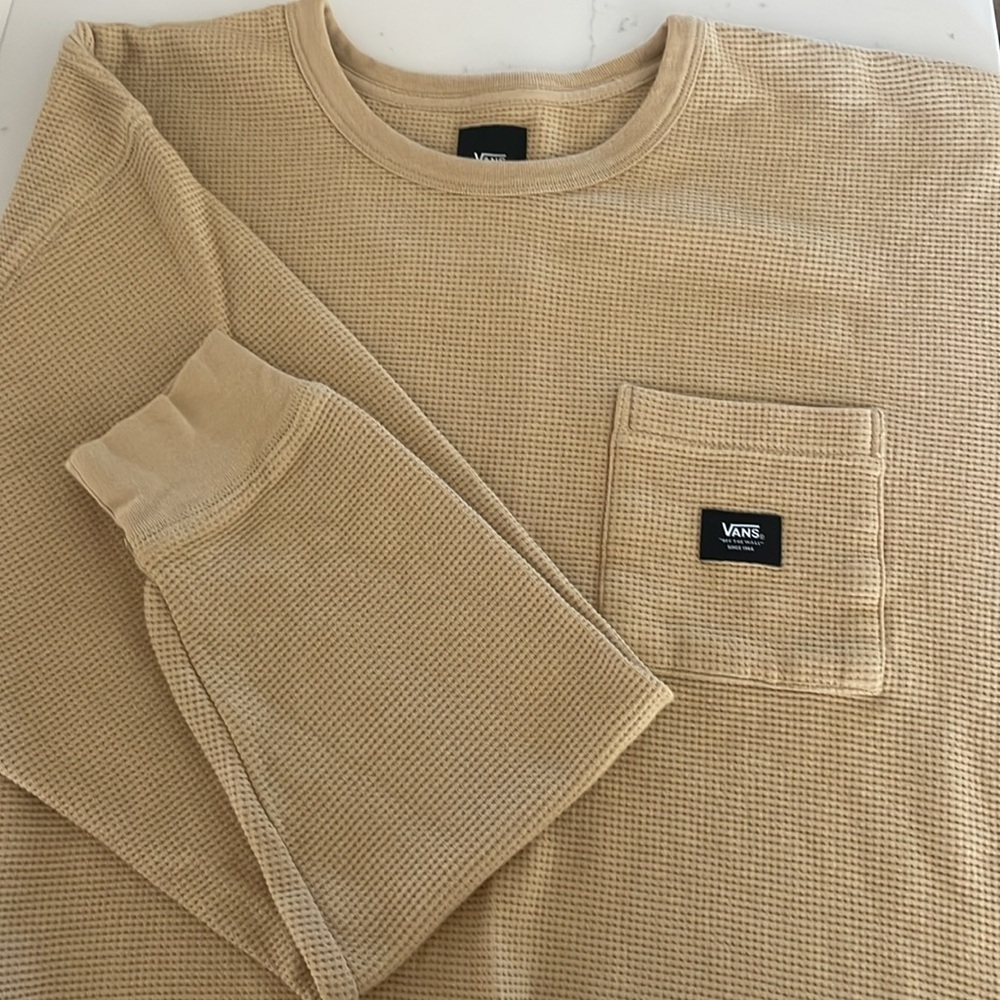 Vans thick yellow thermal long sleeve